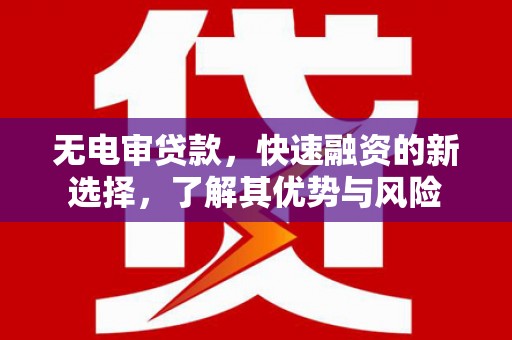察右前旗无电审贷款，快速融资的新选择，了解其优势与风险