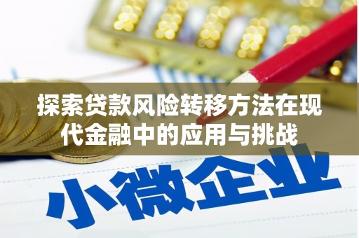 察右前旗探索贷款风险转移方法在现代金融中的应用与挑战