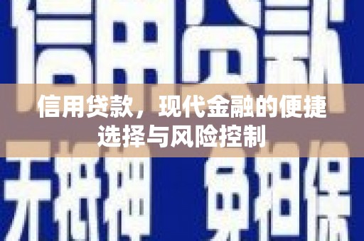 察右前旗信用贷款，现代金融的便捷选择与风险控制