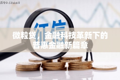 察右前旗微粒贷，金融科技革新下的普惠金融新篇章