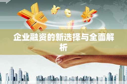 察右前旗企业融资的新选择与全面解析